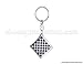 Chess Metal Keychain King - Chess Board on The Back - Chess Pieces - Gift Item