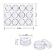 Biubee 3 Pack Clear Plastic Bead Diamond Embroidery Accessories Containers- 36 Pcs Storage Jars DIY Beads Organizer for Jewelry, Make Up Nail Art Tools and Small Parts Storage