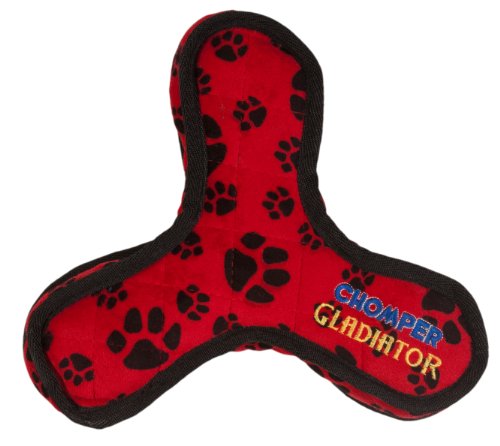 Boss Pet Chomper Gladiator Tuff Tri-Flyer Toy for Pets, Assorted Colors