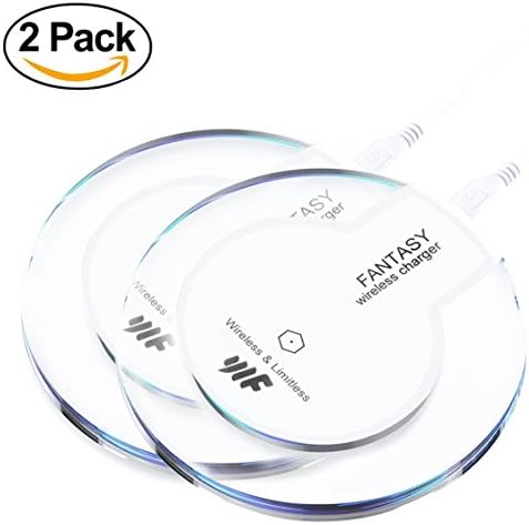 Wireless Charger,Youlifang 2-Wireless Charging Pad for iphone8/8plus iPhone X Samsung Galaxy S7/S6/S8/S9 Edge/Plus/S6 Active,Moto Maxx, Moto Droid Turbo 2/Turbo,Google Nexus 6/5/4 &amp; more.White