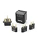 BESTTEN 1875W Step Down (220V to 110V) Voltage Converter Transformer and Travel Plug Adapter for UK/AU/US/EU/Asia, Gfit Pouch Included, Black