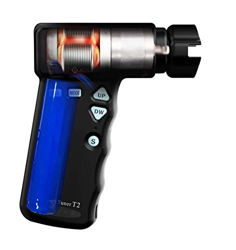 JOWOOM T2 PLUS (2019) Smart Automatic Guitar & Ukulele Tuner | Fast Guitars Auto-Tuner With 180rpm Electric String Winder | USB Rechargeable Battery | Black