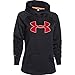 Under Armour Rival Hoodie - Women's Black/Fury/Cyber Orange Medium