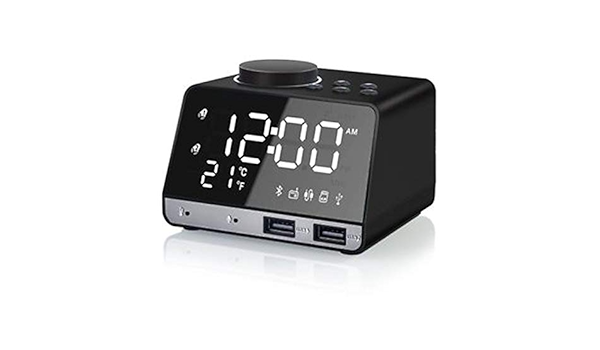 Nrpfell Altavoz de Bajo Inalámbrico Bluetooth Reloj ...