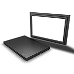 Crawl Space Access Door 16"x32" Opening within the frame. 3" frame for surface mount OVER crawlspace opening. Total Dim: 22"H X 38" W