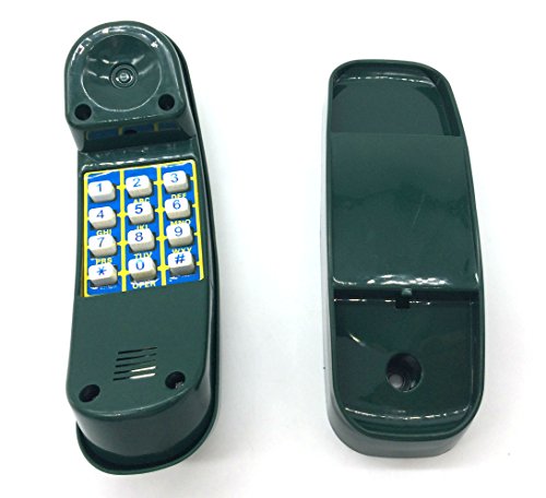 HappyPie Creative Children Plastic Telephone Toy on the play deck or Backyard playsets - Green