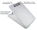 Saunders Clear SlimMate Plastic Storage Clipboard – Polypropylene Recordkeeping Tool with Storage Compartment. Office Supplies