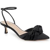 Jewel Badgley Mischka Favor Pointed Toe Kitten Heels