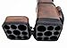 Iszy Billiards 3x6 Hard Pool Cue Stick Carrying Case, Brown