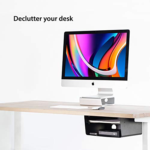 Elevation Shelf XL Plus (with adjustable tray) Under Desk Storage Shelf / Desk Organizer