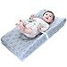 BlueSnail Plush Super Soft and Comfy Changing Pad Cover Change Table Cradle Bassinet Sheets for Baby 2-Pack (Navy Buffalo Plaid)