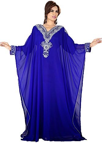 Kolkozy Fashion Women's Modern Islamic Party Wear Long Kaftan Abaya Dress