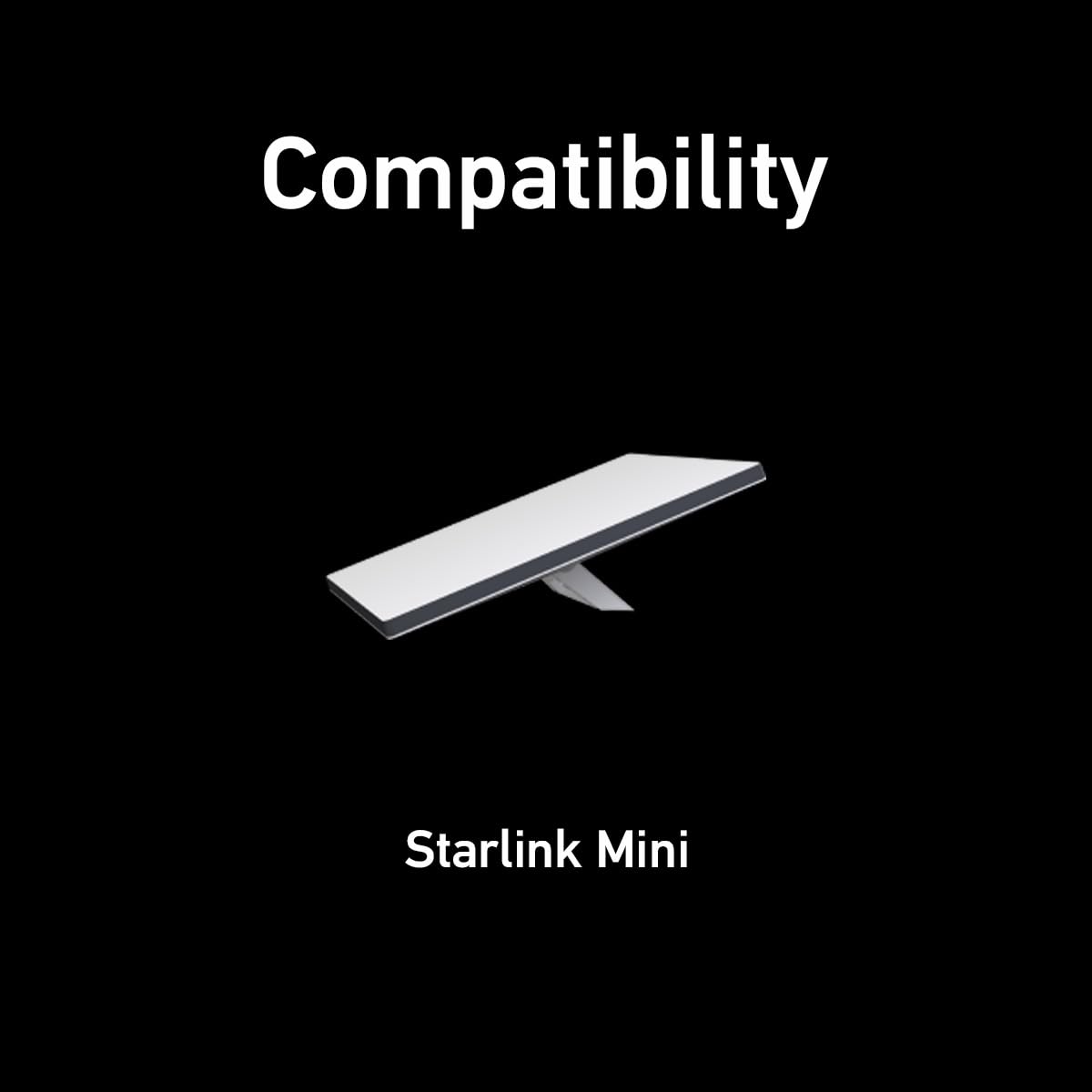 Starlink Mini Flat Mount Kit, Magnetic Quick Release Roof Mount Kit for RV, Vans, Boat