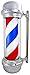 TMS Barber Pole LED Light Red White Blue Stripes Rotating Metal Hair Salon Shop Sign New