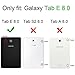 BRAECN for Galaxy Tab E 8.0 Case with 360 Degree Rotation Stand/Hand Strap and Shoulder Strap Case [Shock Proof] Hybrid pc+Silicone Cover for Samsung Tab E 8'' SM- T375/ SM-T377/SM-T378 Case (Purple)