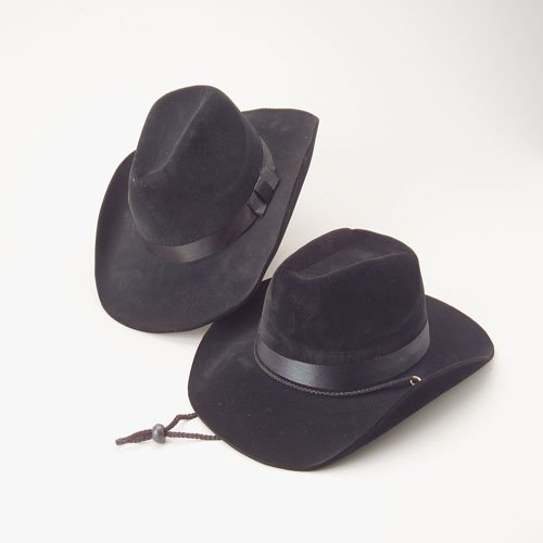 One 14 1/2" Adult Foam Felt Cowboy Hat