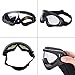 Outgeek Airsoft Mask, Lower Steel Mesh Mask Protective Half Face Mask UV Protection Glasses Comfortable and Cool Mask Goggles Set for Adult Men Women Children (Black-Type B)