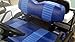 E-Z-Go TXT Custom 2-Stripe Golf Cart Seat Cover Set Made with Marine Grade Vinyl - Staple On - Choose Your Colors From Our Color Chart!