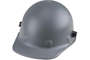 Fibre-Metal by Honeywell P2AQRW09A000 Super Eight Fiber Glass Cap Style Ratchet Hard Hat with Quick-Lok, Grey