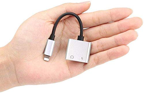 Headphone Adapter for iPhone11Pro Charge Jack AUX Audio 3.5 mm Jack 2 in 1 Earphone Audio Jack Cable for iPhone 8/8 Plus/7/7 Plus/X/XR/XS/XS MAX Dongle Accessory Adapter Support All iOS Systems