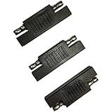 Sunway Solar SAE Polarity Reverse Adapter Connectors For Quick Disconnect Extension Cable, Solar Panel Battery Power Charger And Maintainer-3Pack