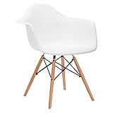 Poly and Bark Vortex Arm Chair, White