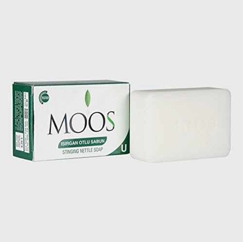 MOOS Nettle Soap Pack of 3 nourishes & helps with skin irritations, acne, psoriasis, eczema
