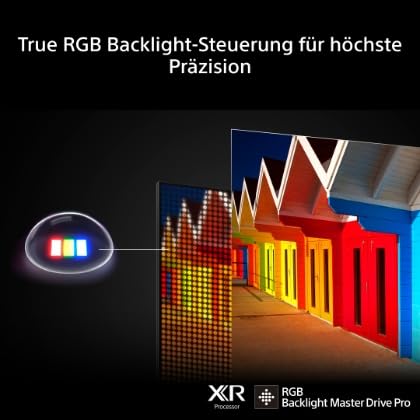 Sony BRAVIA 7 II True RGB Fernseher, 75 Zoll, 4K-Smart-TV (Google TV), RGB-LED, XR Prozessor mit KI-Technologie, 120-Hz-Fernseher mit Dolby Vision/Atmos, PS5-kompatibel, Modell 2026 – Schwarz 2