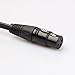 UEB 3P XLR Female Jack to Dual 2 Male Plug Y Splitter Cable Adaptor Cord 1Ft