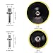 Coceca 3 Inches and 6 Inches Drill Polishing Pad, Buffing Pads kit 30pcs Including 25 Sponge Pads and 3 Woolen Buffer with 2 Drill Adapter