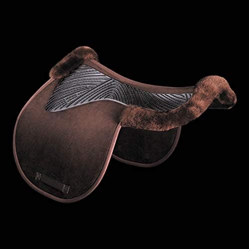Acavallo Gel Saddle Black For Jump Edge Meta 'in Wool Sheepskin