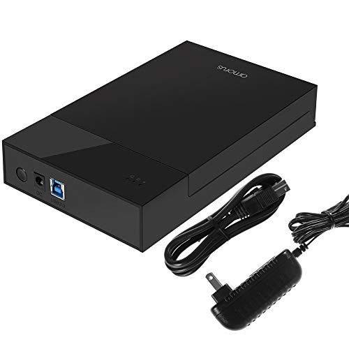 Amorus 2.5" USB 3.0 Hard Drive External Enclosure for 2.5inch /3.5inch 9.5mm 7mm Sandisk, WD Seagate Toshiba, Samsung, Hitachi SATA III, HDD, SSD 10TB, PS4,Tool Free UASP