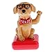 Dovewill Solar Powered Dancing Flip Flap Toy Bobble Head Yellow Dog Toy Home Desk Car Ornaments Xmas Gift