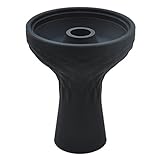 BudPro Hookah bowl - Silicone type with 1 hole Phunnel bowl - perfect with Kaloud Lotus - Shisha bowl black color - right change for clay&ceramic bowls!.