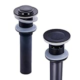 Rozin Oil Rubbed Bronze Finish Pop up Drain Vessel Basin Sink Strainers with Overflow