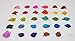30 Micas 3g - Cosmetic Colorants Soap Makings Bath Bomb Mineral Makeup Eye Shadow Lip Balm Slime Play Dough Nail Art Resin Jewelry | Colors of Rainbow