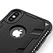 iPhone X Case - Zizo Proton 2.0 Cover [Military Grade Drop Tested] w/ 0.3m 9H [Tempered Glass Screen Protector] Black/Black
