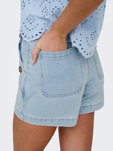 Only Shorts Onlmadeline Button HW Pantalones Cortos Gua para Mujer