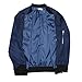 HOTOUCH Women Vintage Bomber Jacket Classic Zip up Biker Jacket Navy Blue L