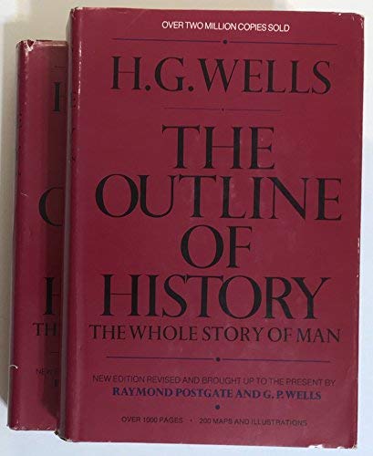 The Outline of History (Volumes 1 and 2) by H.G. Wells (Hardcover)