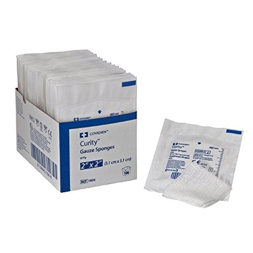 1806 Sponge Curity 2's Gauze Sterile Cotton 2x2