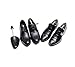 erioctry Men's Adjustable Plastic Shoe Tree Shoe Stretcher Boot Holder Shaper with Tension Spring Coil Keep Shoes in Good Shap Black