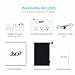 Key Power 240V to 120V Step Down Voltage Converter and International Travel Adapter (Pure White)