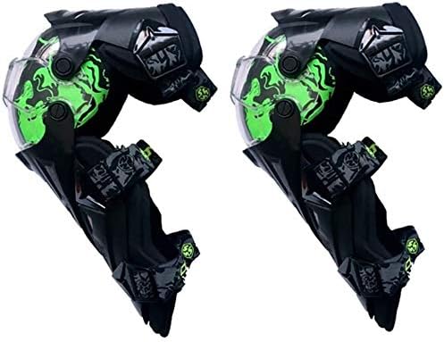 男性 女性のオートバイマウンテンバイクアンチスキッドアンチスキッド保護カバーの膝パッド調節可能な脚長スーツのためのベストニーブレース 1ペア 色 グリーン Color Size Bahramradan Com