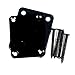 (E23) Universal Guitar Neck Plate Fits Tele Strat Jaguar ,Black