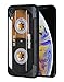 iPhone XR Case,Vintage 80s Music Cassette Design Slim Impact Resistant Shock-Absorption Rubber Protective Case Cover for Apple iPhone XR (2018) 6.1 inch