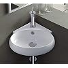 Omeere-39-x-375cm-Lavabo-de-ceramica-bano-ovaladolavabo-esquinero-Lavabo-sobre-encimera-Lavamanos-Cuarto-de-Bano