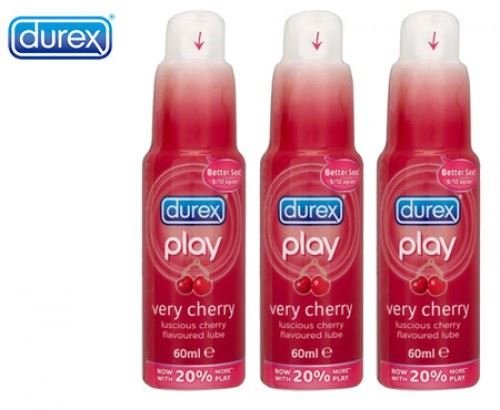 3 x Durex Play Very Cherry 60ml