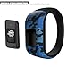 iBREK Bands for Garmin Vivofit jr/jr 2/3, Silicon Stretchy Replacement Watch Bands for Kids Boys Girls Small Large(No Tracker)-Large,Blue Camo