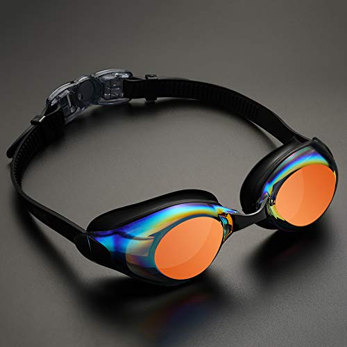 image for aegend Swim Goggles, Swimming Goggles of Flat Lens for Men Women Adult